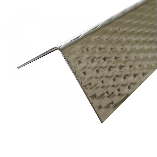 Edelstahl Winkel dessiniert 1mm